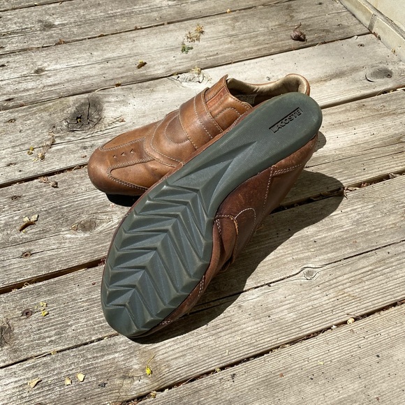 Men’s Lacoste brown leather shoes - Picture 3 of 8